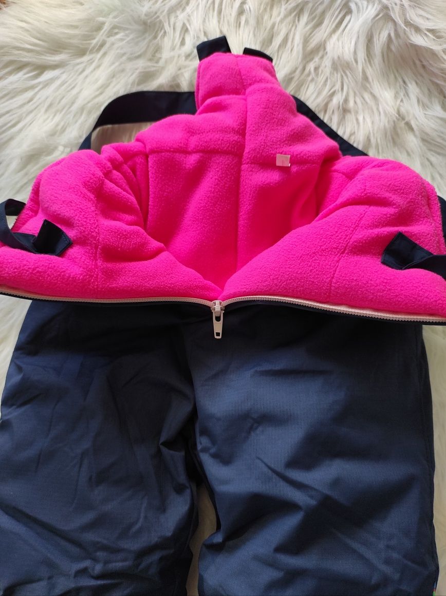 Kombinezon zimowy dwuczęściowy kurtka i spodnie rozmiar 80-86