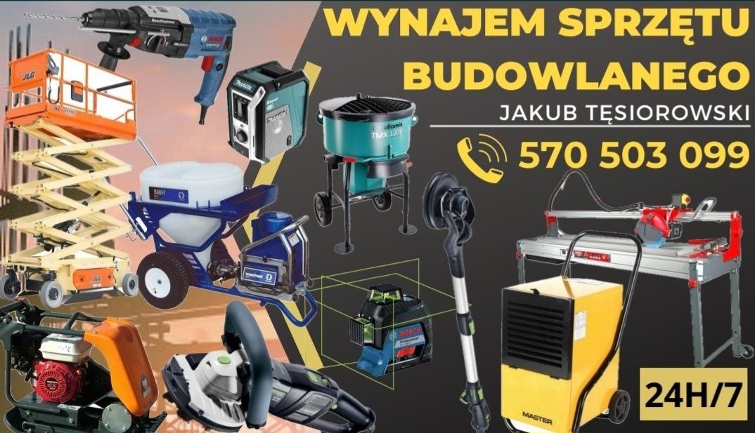 Wynajem sprzętu budowlanego i ogrodniczego
