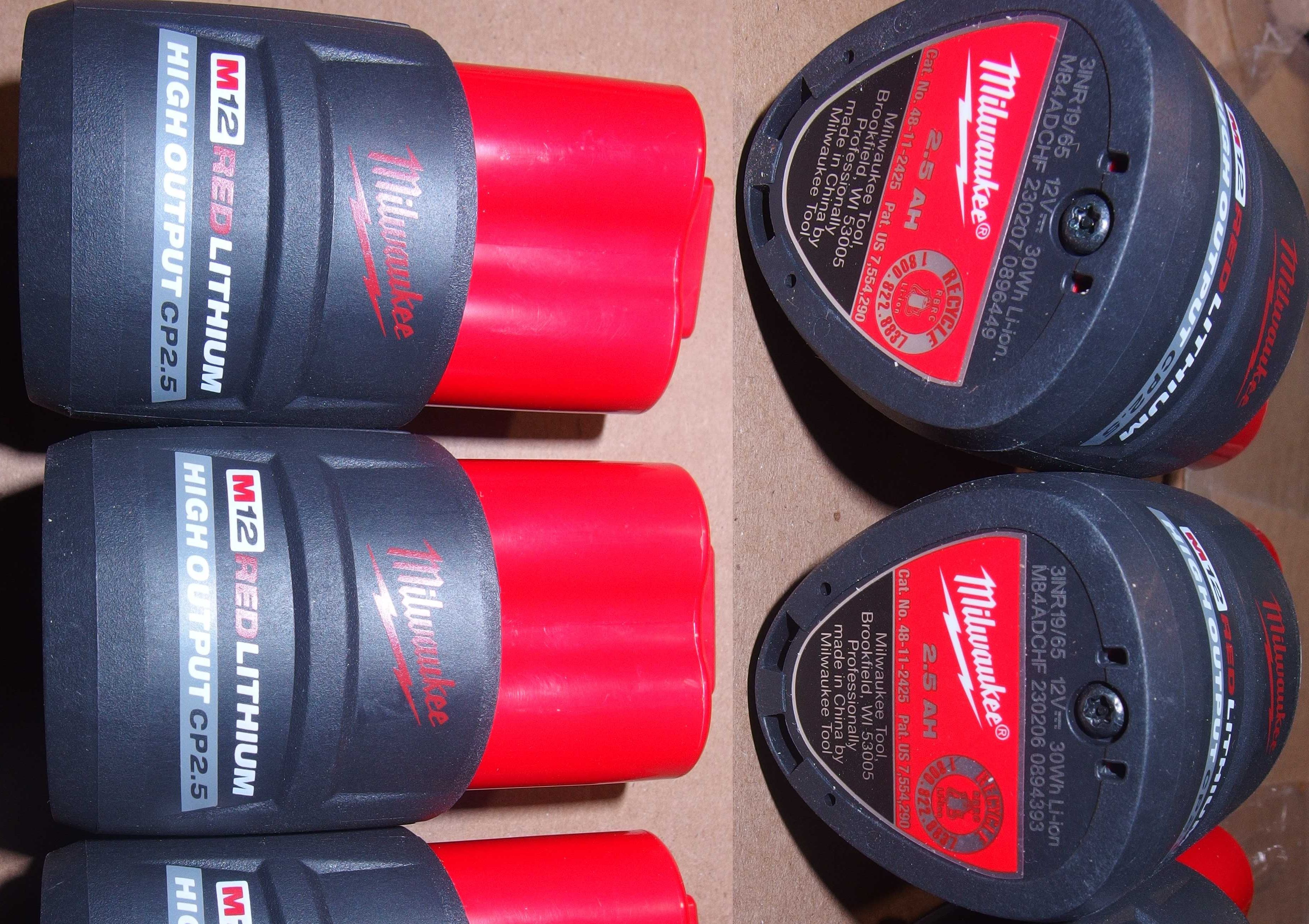 Milwaukee M12 шурупокрут 2407/електро-рубанок M18/батареї 6+4+2.5Ah HO