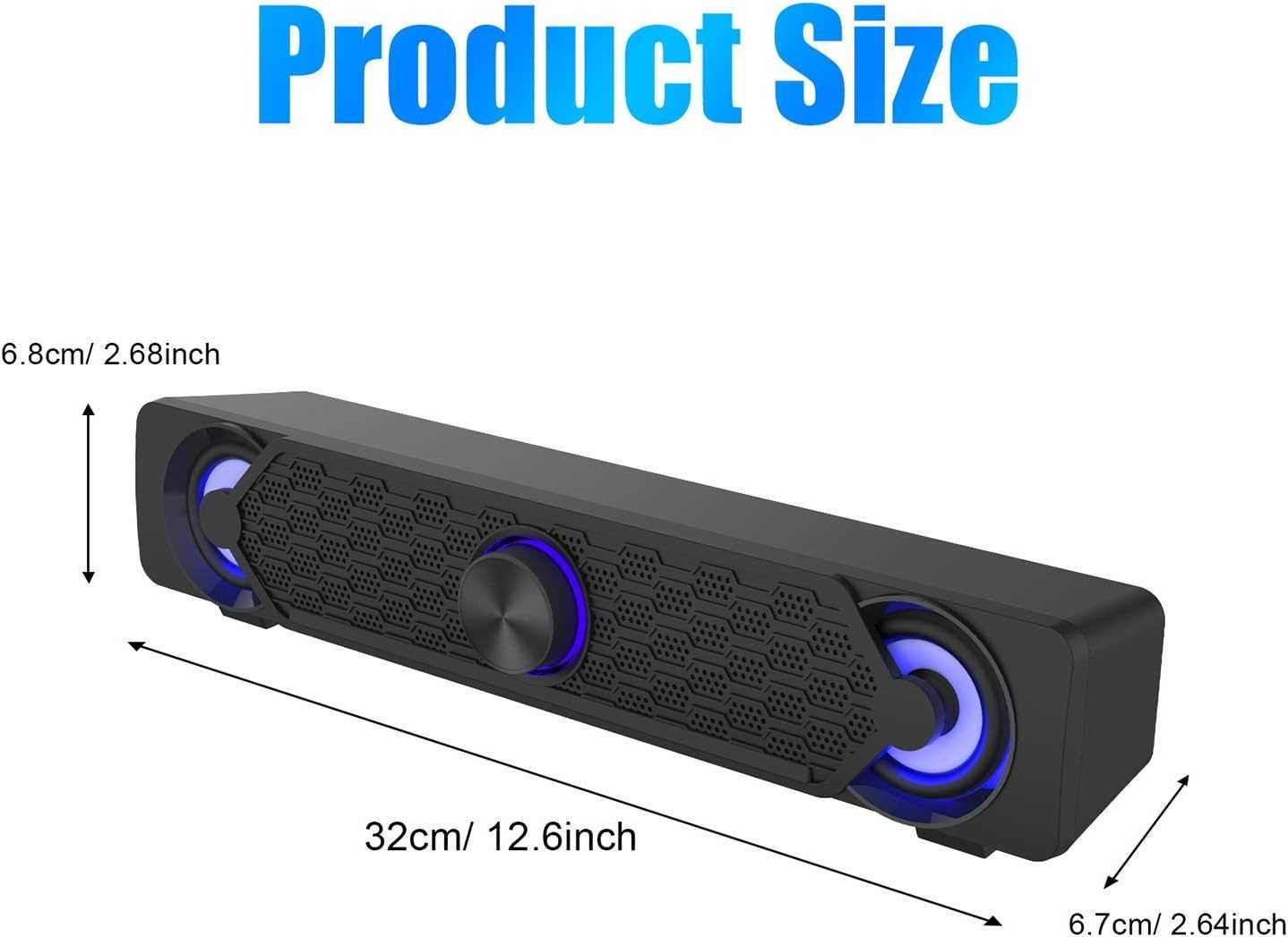 Smalody YXSM9017BL głośnik komputerowy USB Soundbar