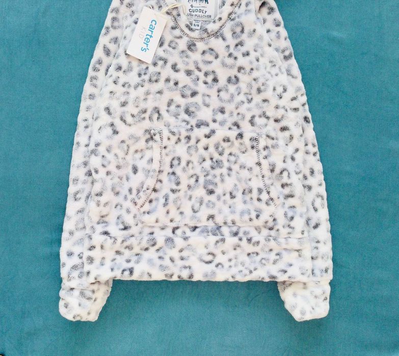 5-6 рок, Carter's Оригінал. утеплене хутряне Худі, толстовка