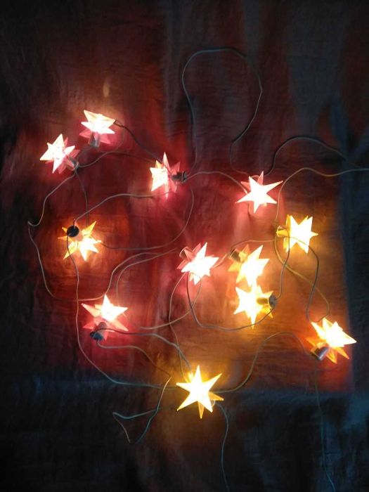 Електрогірлянда "Астероїд" Укркабель Київ Зірка Перемикач 1986 р СРСР