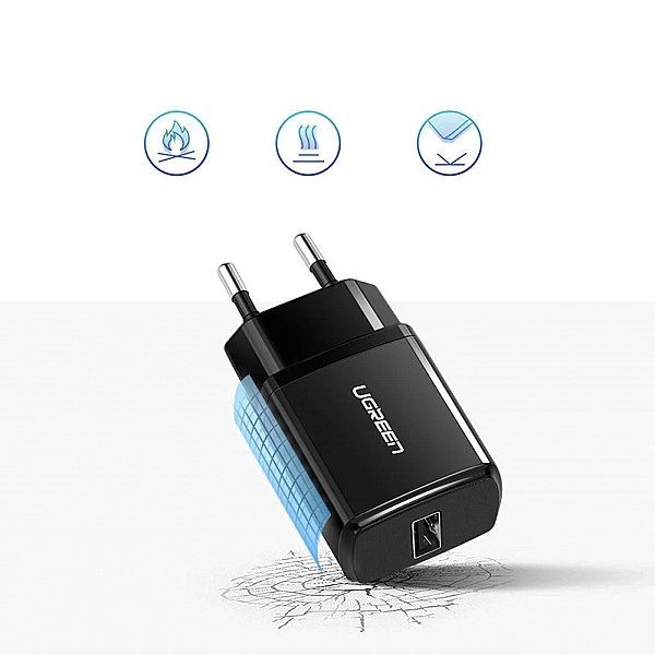 Ugreen ładowarka sieciowa Usb 2,1a czarny (50459)