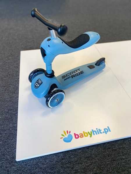[OUTLET] Scootandride Highwaykick 1 Jeździk i Hulajnoga 2w1  Steel