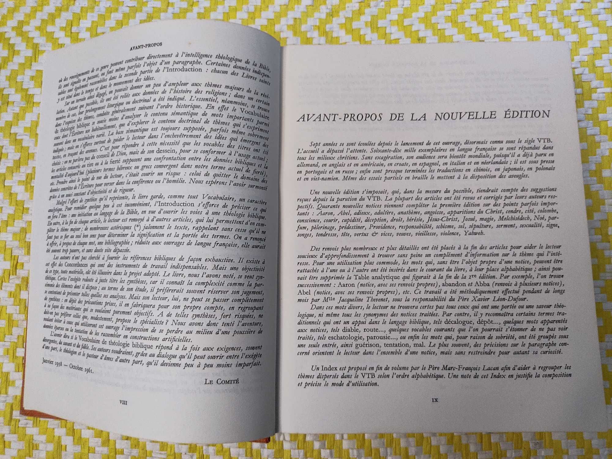 Vocabulaire de Theologie Biblique –
Les Éditions du Cerf