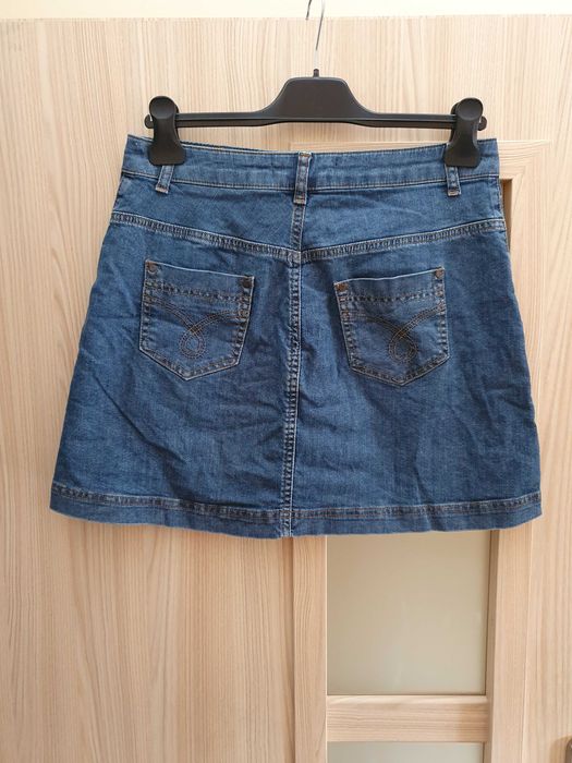 Topshop spódnica mini krótka spódniczka z guzikami trapezowa 42 xl