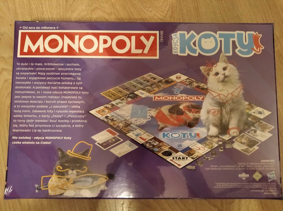 Monopoly Koty gra planszowa