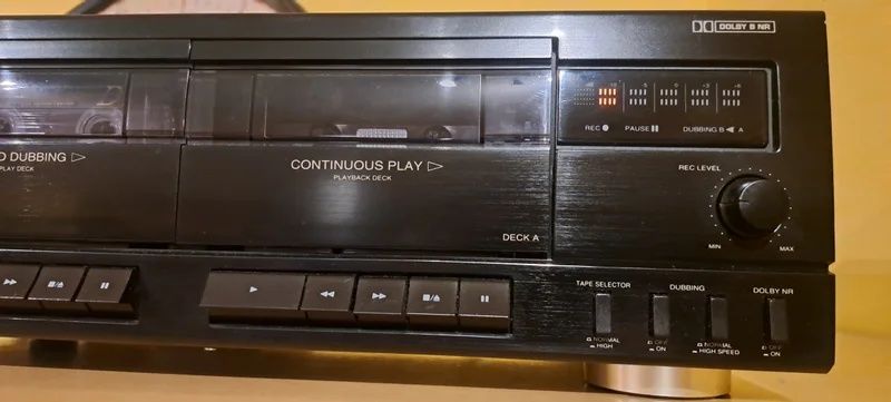 Leitor Gravador Cassetes Sansui D-X119W.