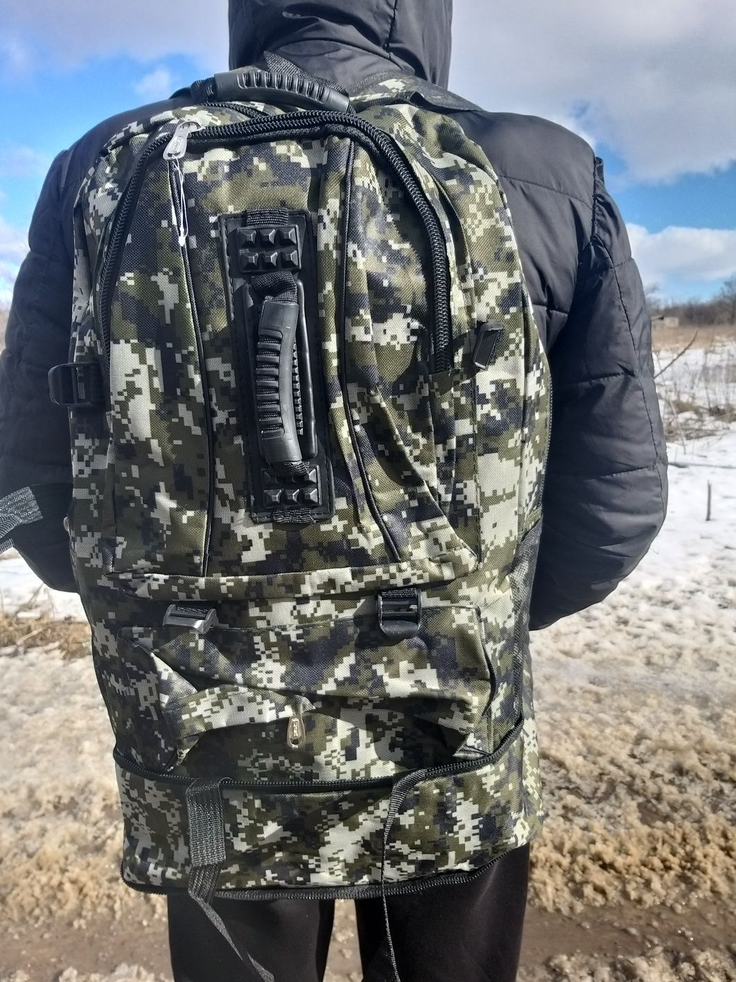 Рюкзак новый большой тактический рюкзак сумка на плечи цвет пиксель