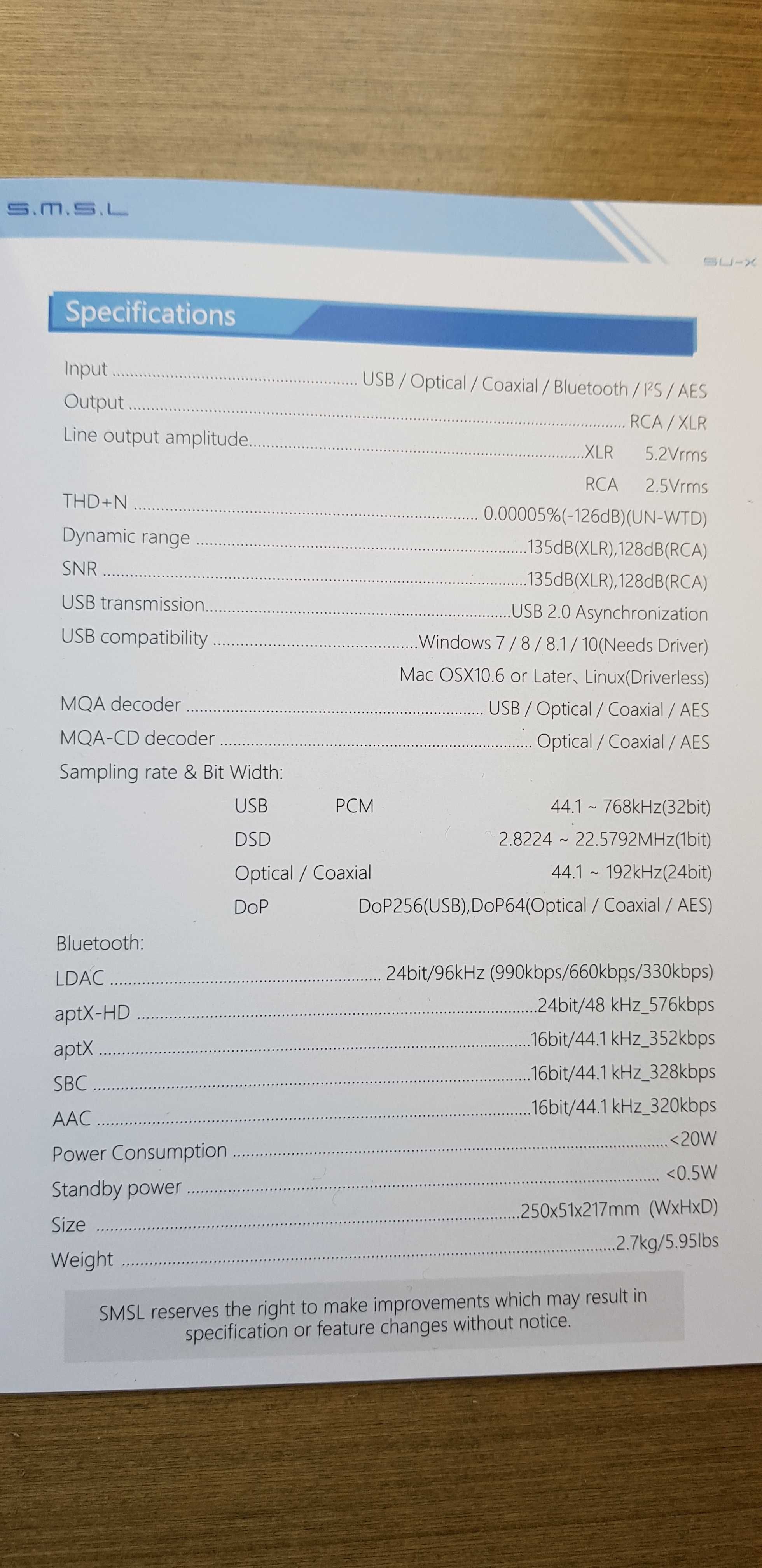 Топовый ЦАП SMSL SU-X на 2×ES9039MSPRO, апгрейд от DacMaster, новый!