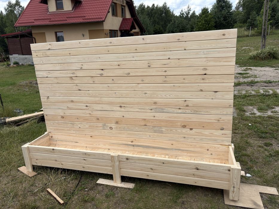 Pergola/ścianka z donicą