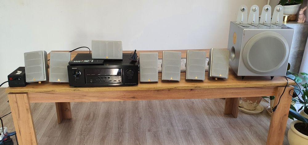 Продам аккустику galaxy triangle +avr denon