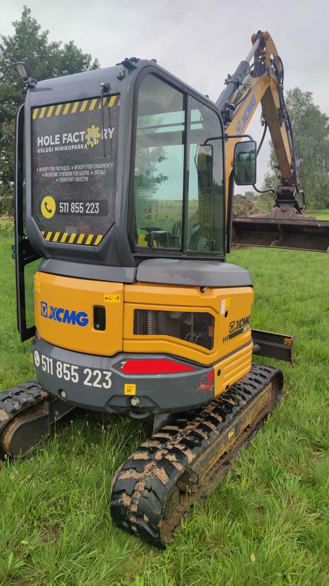 Koparka Minikoparka 2,8 Tony XCMG XE27E 2023 Zadbana Łyżka Wahliwa