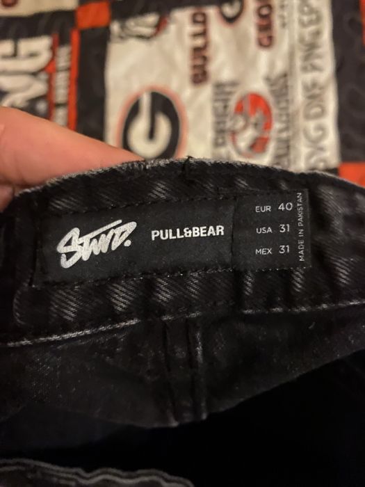 Широкі Джинси Pull&Bear Skater Fit Оригінал Нові Широкие Джинсы Чорні