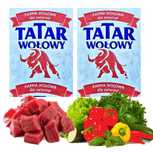 Wysyłka gratis! 28kg Mięso Tatar wołowy dla psa surowe mrożone BARF