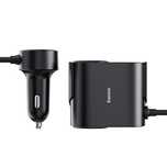Adapter Baseus High Efficiency Pro 2x gniazdo zapalniczki z ładowarką