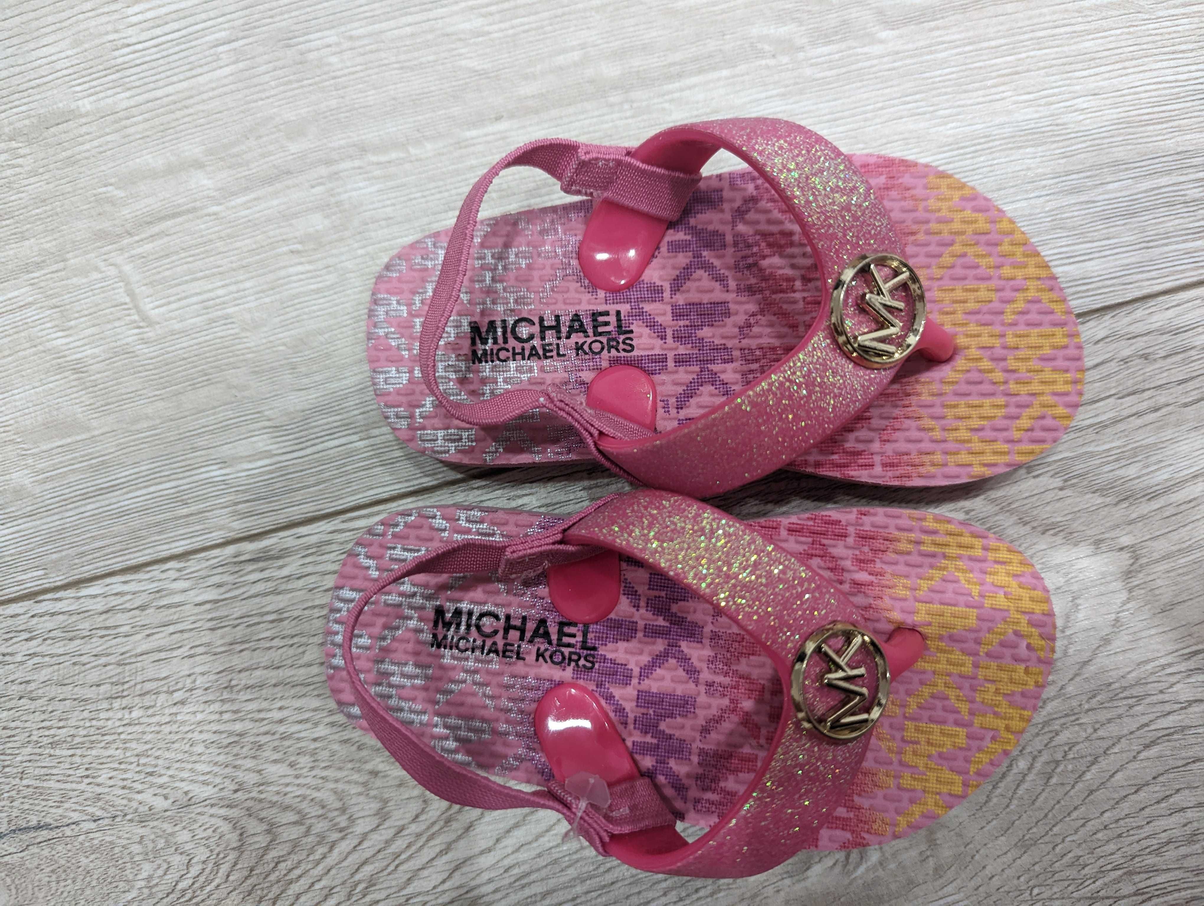 Japonki/klapki Michael Kors dla dziewczynki r.22