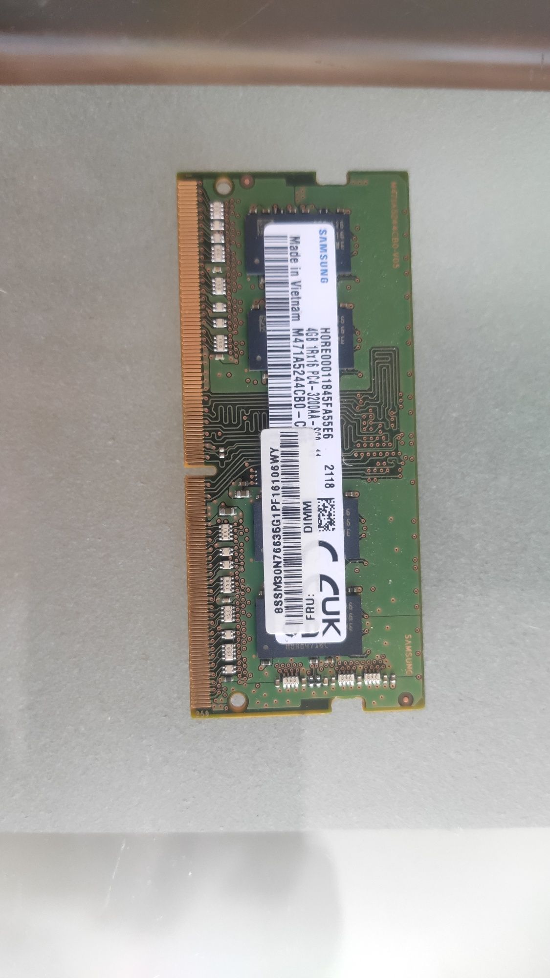 Память Samsung DDR4, 2x4Gb, 3200 для ноутбука