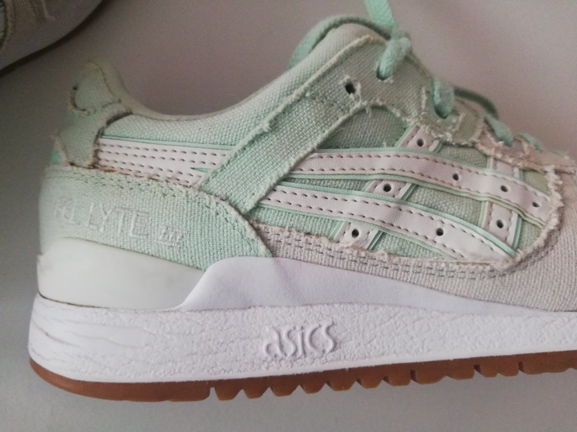 Oryginalne buty Asics gel lyte miętowe