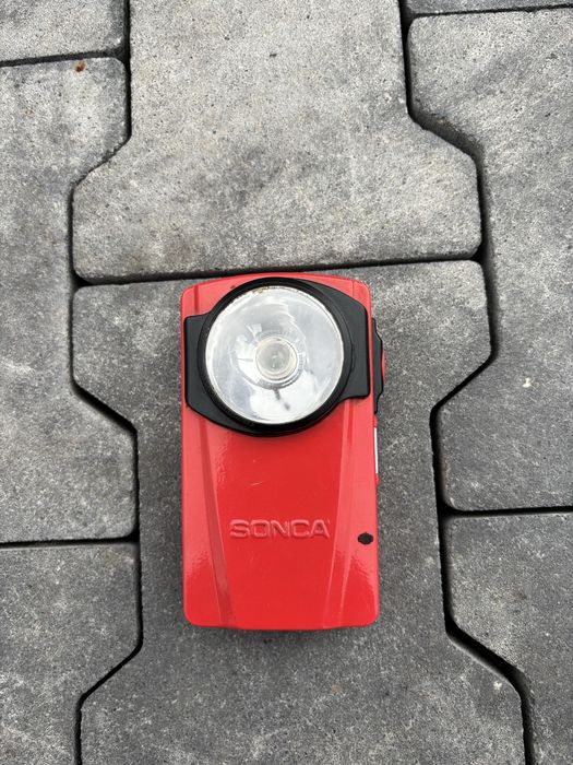 Sonca latarka PRL czerwona