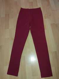 Spodnie damskie r 34 XS czerwone skinny xxs