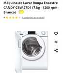 Máquina de lavar roupas encastre 7kg nova