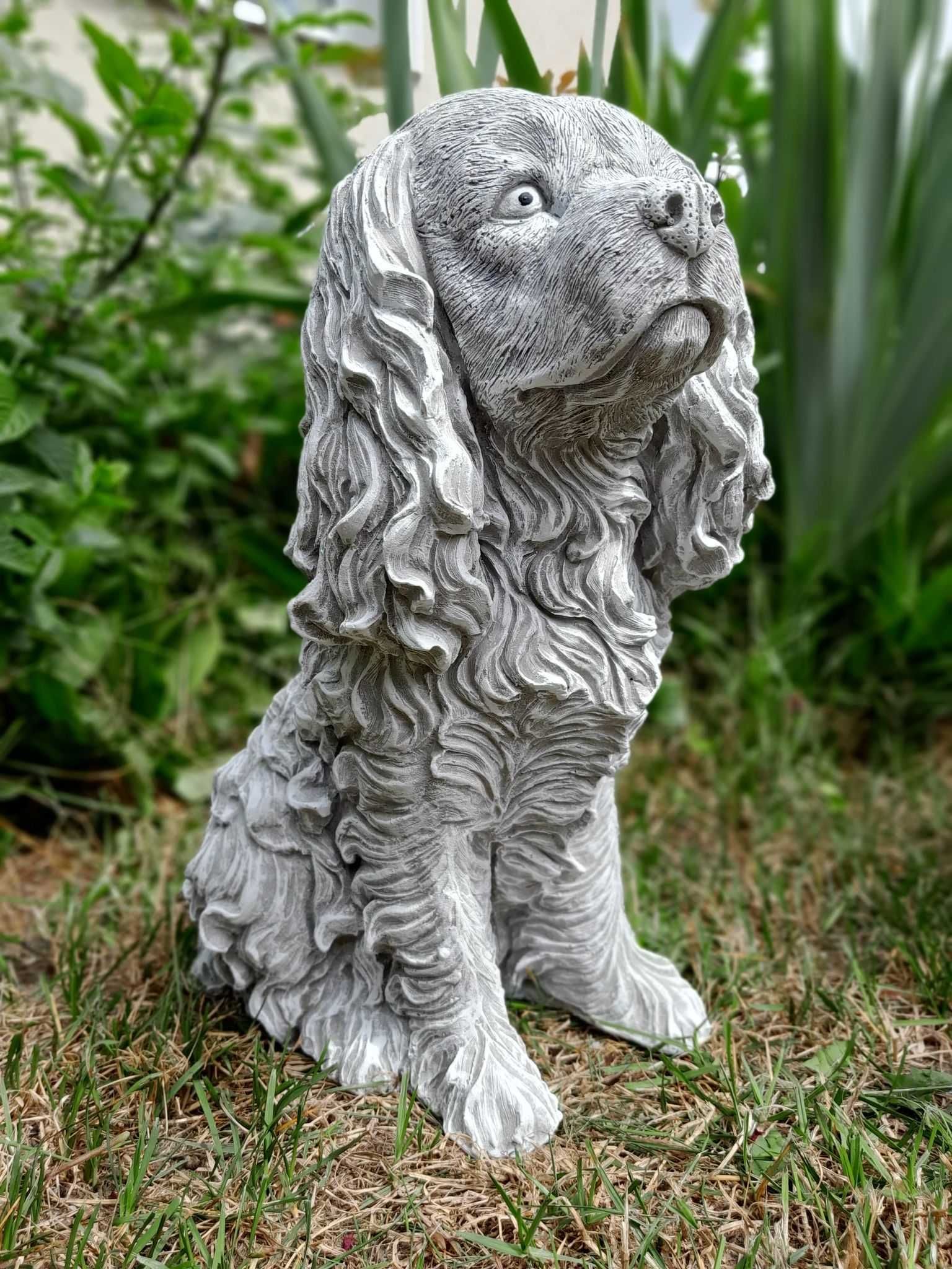 Ozdoba betonowa Pies Ogród Cocker Spaniel Figurka z betonu hand made