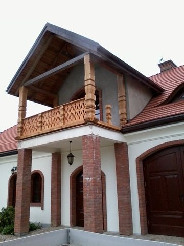 Ozdobne balustrady, konstrukcje drewniane