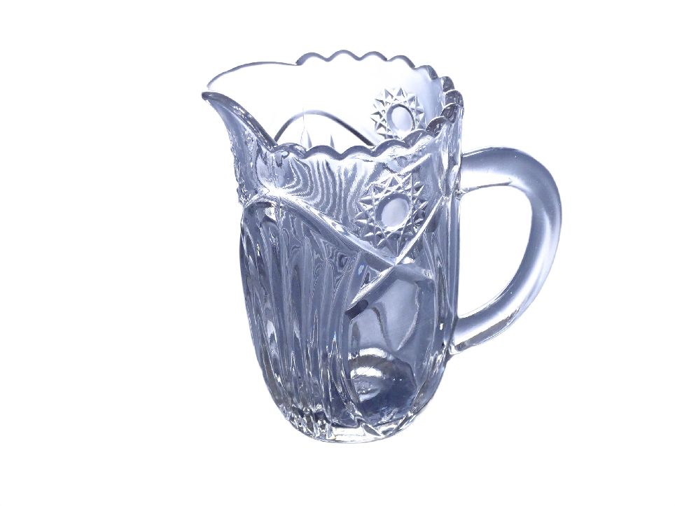 1920 r zabytkowy szklany dzbanek mlecznik radeberg