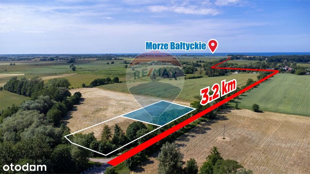 Malownicza działka w Kiszkowie, 3 km od morza!