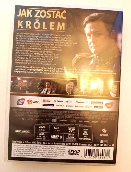 DVD Jak zostać królem, wersja polska/angielska