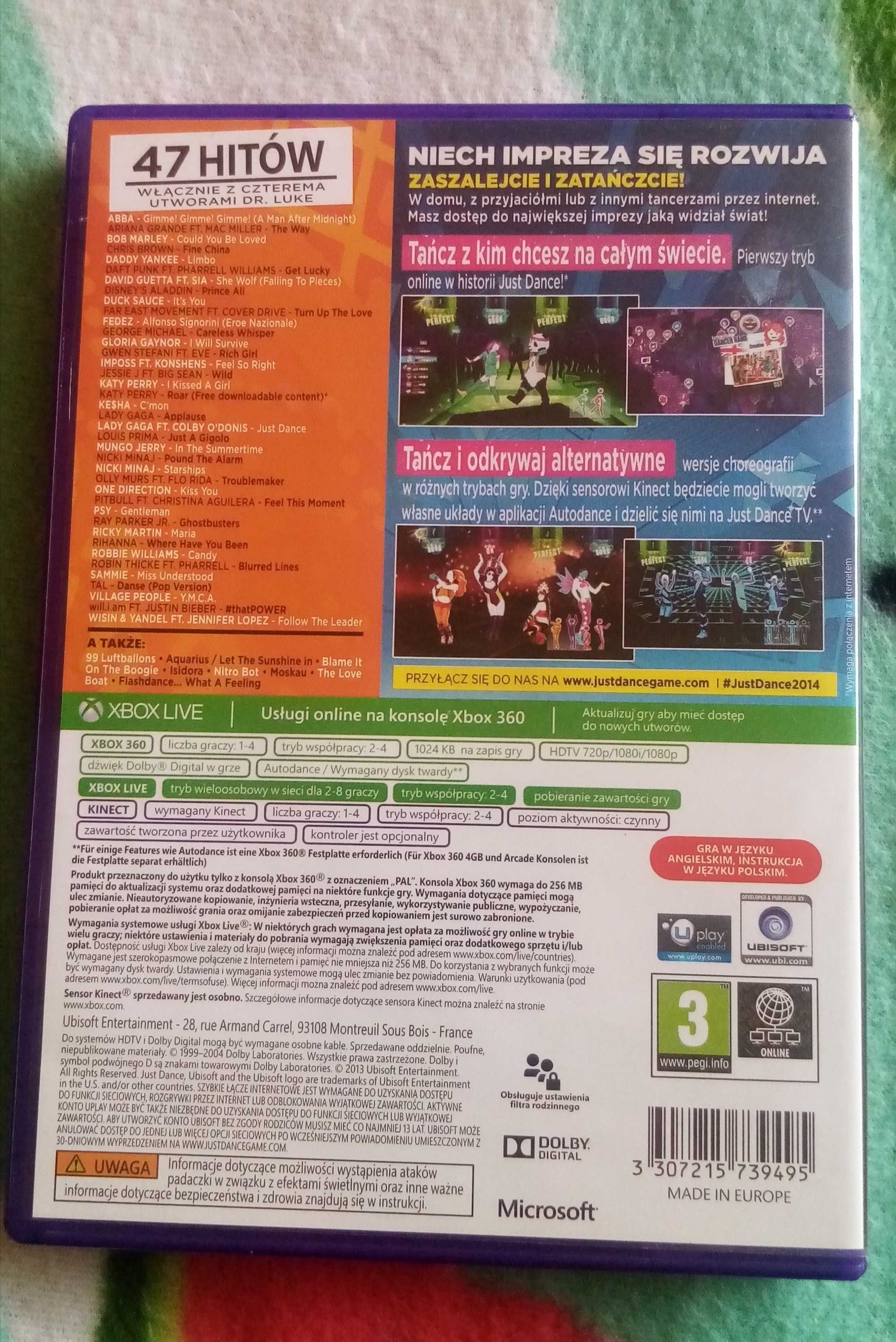 Xbox 360 gra Just Dance 2014 po polsku