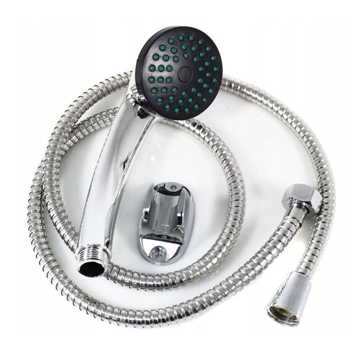 Zestaw prysznicowy słuchawka prysznicowa regulacja natrysku wąż uchwyt