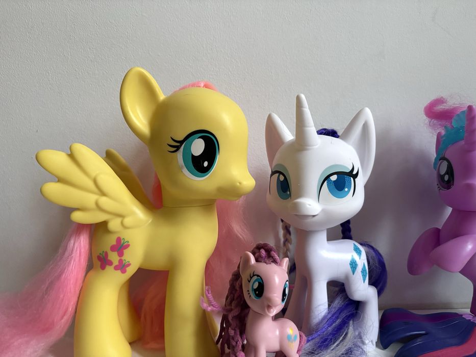 My Little Pony Kucyki mlp duże fluttershy rarity pinkie pie vintage