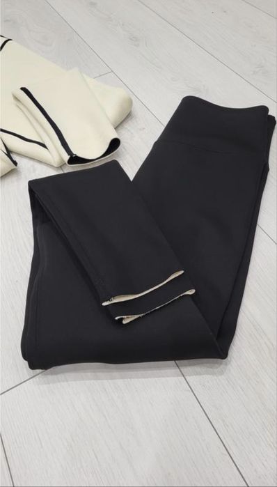 Лосіни на ‼️білому‼️хутрі з утяжкою преміум-якості! Легінси зимові.