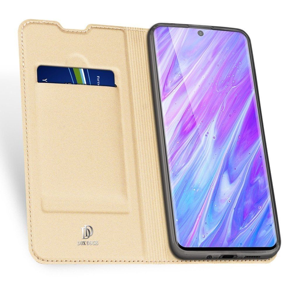 Etui Pokrowiec Z Klapką Pro Do Samsung Galaxy S20 Plus Złoty
