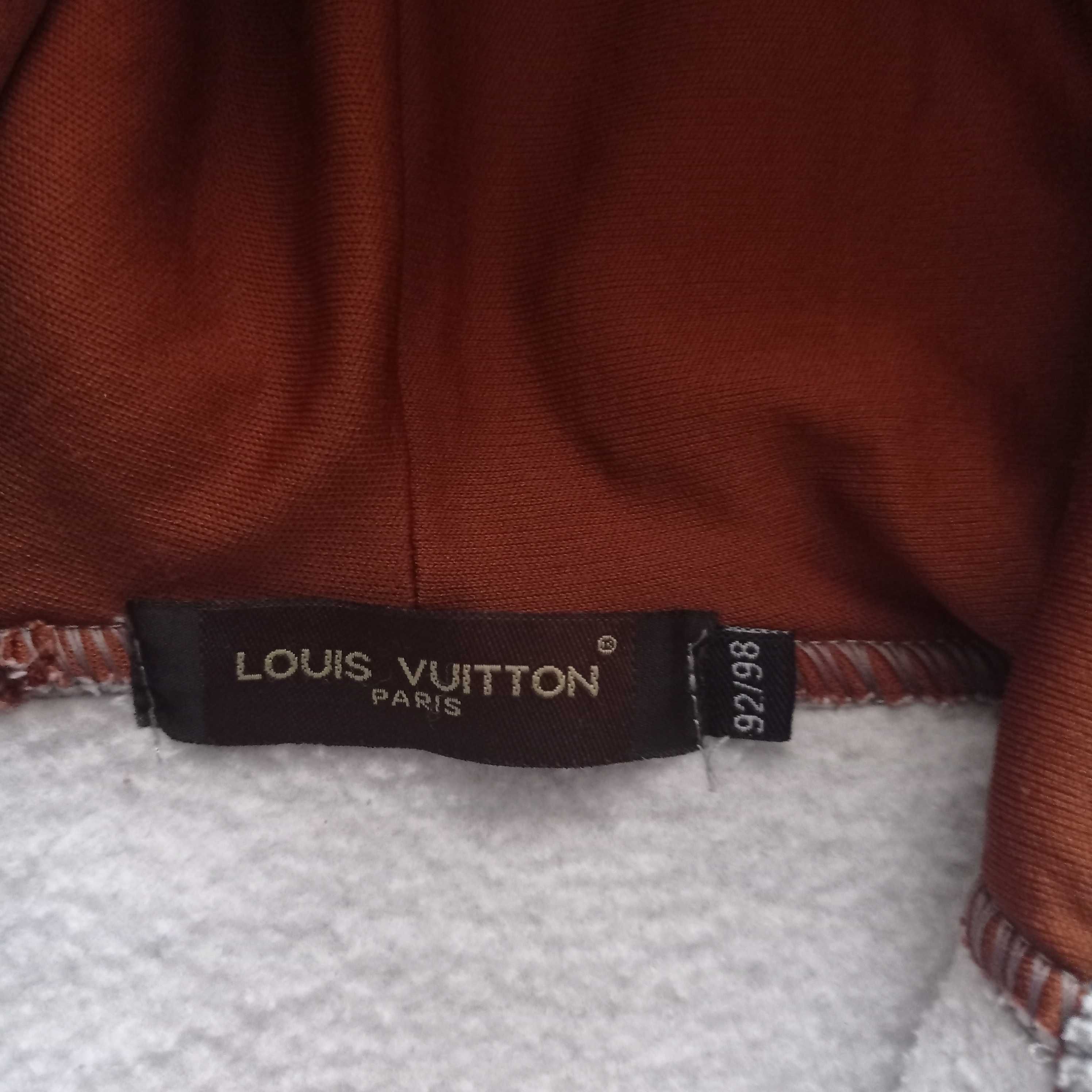 LV Louis Vuitton bluza dresowa kapturem 98  gruba ciepła ocieplana
