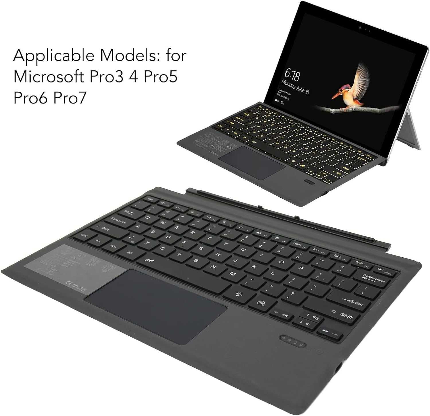 Bezprzewodowa Klawiatura SF-1089DC Microsoft Pro3 4 5 Pro6 Pro7 Slim