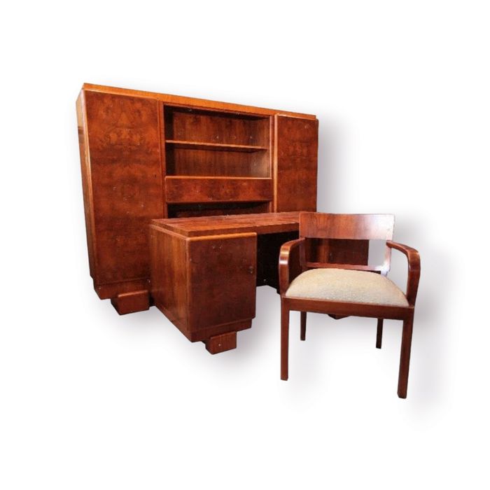 Komplet gabinetowy Art Deco, Bauhaus. 1930 rok.