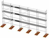 Rusztowanie elewacyjne Baumann L73 120m2 Zestaw kompletne rusztowanie