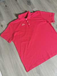 T-shirt polo Kappa rozmiar 3XL4XL wyszywane logo różowa