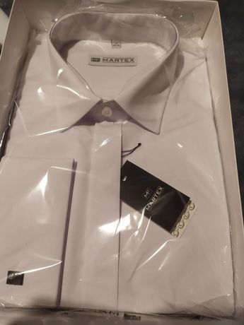 Biała koszula rozmiar 45 męska 176/182