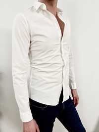 Elegancka oryginalna męska koszula marki Calvin Klein, kolor biały.