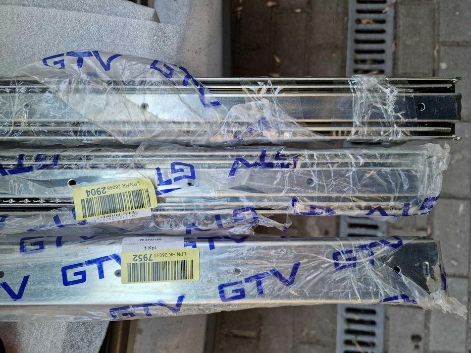 Prowadnica kulkowa GTV H53 do szuflad 1000 mm pełny wysuw udźwig 100kg