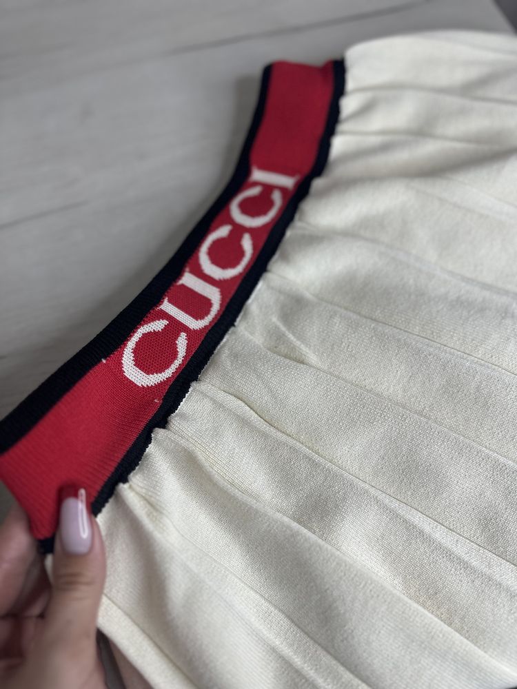 Костюм gucci гучі юбка футболка