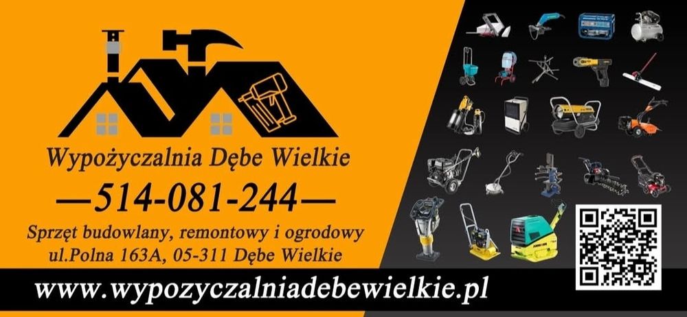 Wynajem sprzętu Wypożyczalnia Dębe Wielkie