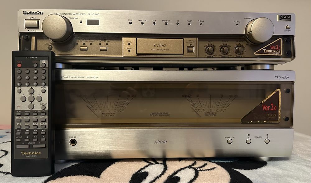 Zestaw Technics (SU-C1010 V.3.0 & SE-A1010 V.3.0) + RAK-SU11WH