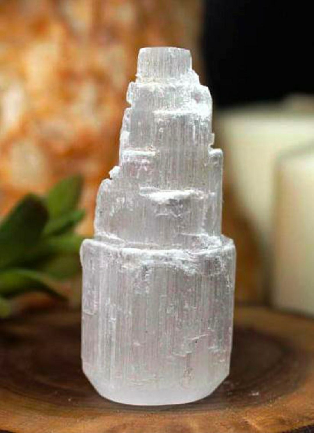 Torre selenite 10cm- PROMOÇÃO