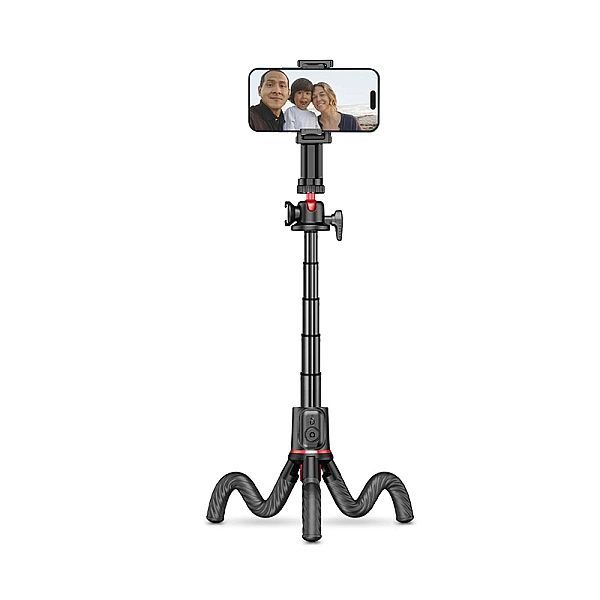 Tech-protect L07s Bluetooth Selfie Stick Flexible Tripod Black