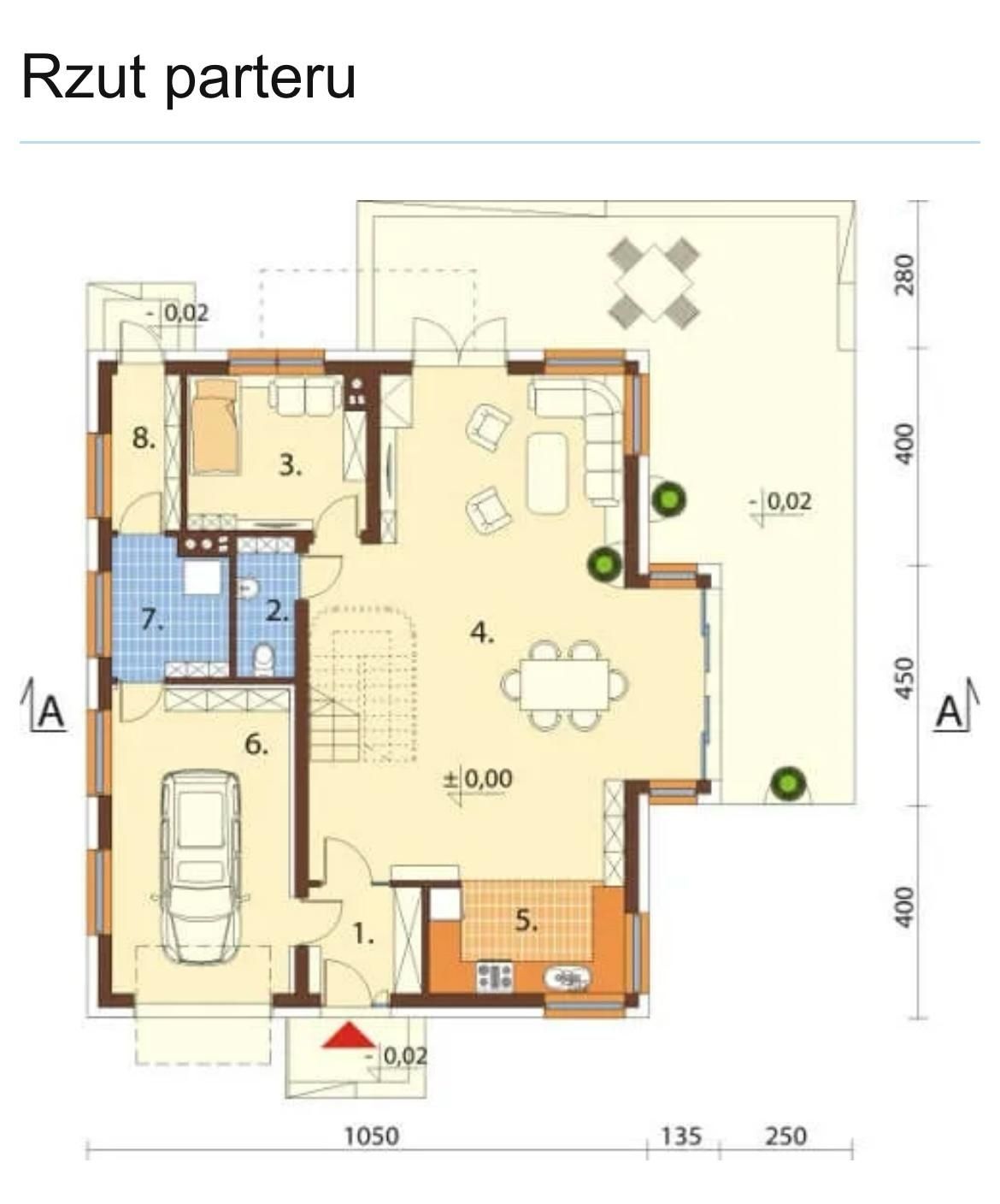 Nowoczesny dom w stanie surowym z potencjałem na apartamenty gościnne*